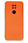 Mey İthalat®   Redmi Note 9 Kılıf Nano içi Kadife Silikon - Turuncu