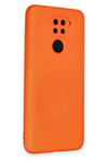 Mey İthalat®   Redmi Note 9 Kılıf Nano içi Kadife Silikon - Turuncu