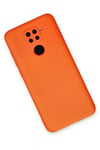 Mey İthalat®   Redmi Note 9 Kılıf Nano içi Kadife Silikon - Turuncu