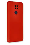 Mey İthalat®   Redmi Note 9 Kılıf Nano içi Kadife Silikon - Kırmızı