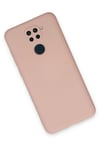 Mey İthalat®   Redmi Note 9 Kılıf Nano içi Kadife Silikon - Pudra