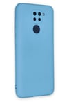 Mey İthalat®   Redmi Note 9 Kılıf Nano içi Kadife Silikon - Mavi