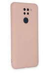 Mey İthalat®   Redmi Note 9 Kılıf Nano içi Kadife Silikon - Pudra