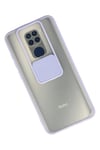 Mey İthalat®   Redmi Note 9 Kılıf Palm Buzlu Kamera Sürgülü Silikon - Lila