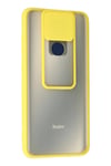 Mey İthalat®   Redmi Note 9 Kılıf Palm Buzlu Kamera Sürgülü Silikon - Sarı