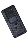 Mey İthalat®   Redmi Note 9 Kılıf Pars Lens Yüzüklü Silikon - Lacivert