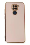 Mey İthalat®   Redmi Note 9 Kılıf Volet Silikon - Pembe