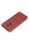 Mey İthalat®   Redmi Note 9 Kılıf Volet Silikon - Kırmızı