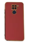 Mey İthalat®   Redmi Note 9 Kılıf Volet Silikon - Kırmızı