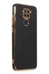Mey İthalat®   Redmi Note 9 Kılıf Volet Silikon - Siyah