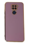 Mey İthalat®   Redmi Note 9 Kılıf Volet Silikon - Mor