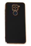 Mey İthalat®   Redmi Note 9 Kılıf Volet Silikon - Siyah