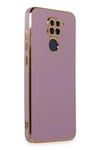 Mey İthalat®   Redmi Note 9 Kılıf Volet Silikon - Mor