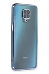 Mey İthalat®   Redmi Note 9 Pro Kılıf  Lensli Silikon - Açık Mavi