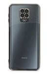 Mey İthalat®   Redmi Note 9 Pro Kılıf  Lensli Silikon - Gümüş
