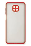 Mey İthalat®   Redmi Note 9 Pro Kılıf Montreal Silikon Kapak - Kırmızı