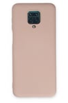 Mey İthalat®   Redmi Note 9 Pro Kılıf Nano içi Kadife Silikon - Pudra