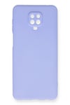 Mey İthalat®   Redmi Note 9 Pro Kılıf Nano içi Kadife Silikon - Lila
