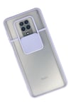 Mey İthalat®   Redmi Note 9 Pro Kılıf Palm Buzlu Kamera Sürgülü Silikon - Lila