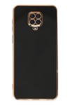 Mey İthalat®   Redmi Note 9 Pro Kılıf Volet Silikon - Siyah