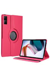 Mey İthalat®   Redmi Pad SE 4G Kılıf 360 Tablet Deri Kılıf - Pembe