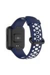 Mey İthalat®   Redmi Watch 2 Spor Delikli Kordon - Lacivert-Beyaz
