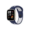 Mey İthalat®   Redmi Watch 3 Spor Delikli Kordon - Lacivert-Beyaz