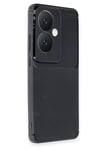 Mey İthalat®   Reno 11F Kılıf Auto Focus Karbon Kapak - Siyah