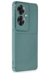 Mey İthalat®   Reno 11F Kılıf Auto Focus Karbon Kapak - Koyu Yeşil