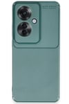 Mey İthalat®   Reno 11F Kılıf Auto Focus Karbon Kapak - Koyu Yeşil