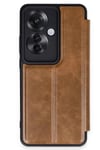 Mey İthalat®   Reno 11F Kılıf Flip Cover - Taba