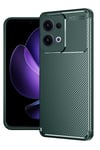 Mey İthalat®   Reno 13 Pro Kılıf Auto Focus Karbon Kapak - Koyu Yeşil