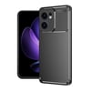 Mey İthalat®   Reno 13F Kılıf Auto Focus Karbon Kapak - Siyah