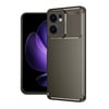 Mey İthalat®   Reno 13F Kılıf Auto Focus Karbon Kapak - Kahverengi