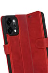Mey İthalat®   Reno 14 Trend S Plus Kapaklı Kılıf - Kırmızı