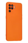 Mey İthalat®   Reno 5 Lite Kılıf Nano içi Kadife Silikon - Turuncu