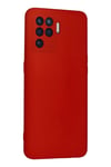Mey İthalat®   Reno 5 Lite Kılıf Nano içi Kadife Silikon - Kırmızı