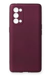 Mey İthalat®   Reno 5 Pro Kılıf First Silikon - Mürdüm