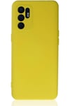 Mey İthalat®   Reno 6 Kılıf Nano içi Kadife Silikon - Sarı1