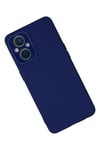 Mey İthalat®   Reno 7 Lite Kılıf Lansman Glass Kapak - Sky Blue
