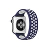 Mey İthalat®   Watch 38mm Ayarlı Delikli Silikon Kordon - Lacivert-Beyaz