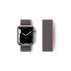 Mey İthalat®   Watch 38mm Hasırlı Cırtcırtlı Kordon - Pembe