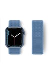 Mey İthalat®   Watch 38mm Hasırlı Cırtcırtlı Kordon - Mavi