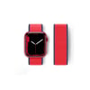 Mey İthalat®   Watch 38mm Hasırlı Cırtcırtlı Kordon - Lacivert-Kırmızı