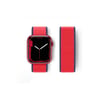 Mey İthalat®   Watch 38mm Hasırlı Cırtcırtlı Kordon - Lacivert-Kırmızı