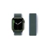 Mey İthalat®   Watch 38mm Hasırlı Cırtcırtlı Kordon - Mavi-Yeşil