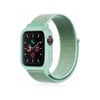Mey İthalat®   Watch 38mm Hasırlı Cırtcırtlı Kasalı Kordon - Turkuaz