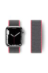 Mey İthalat®   Watch 38mm Hasırlı Cırtcırtlı Kordon - Pembe