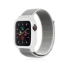 Mey İthalat®   Watch 38mm Hasırlı Cırtcırtlı Kasalı Kordon - Beyaz