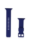 Mey İthalat®   Watch 38mm KR408 Çizgili Silikon Kordon - Lacivert